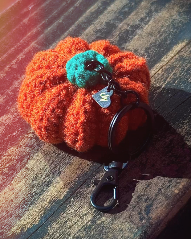 Cozy Pumpkin Keychain (Limited Fall Drop) Only 5 Left