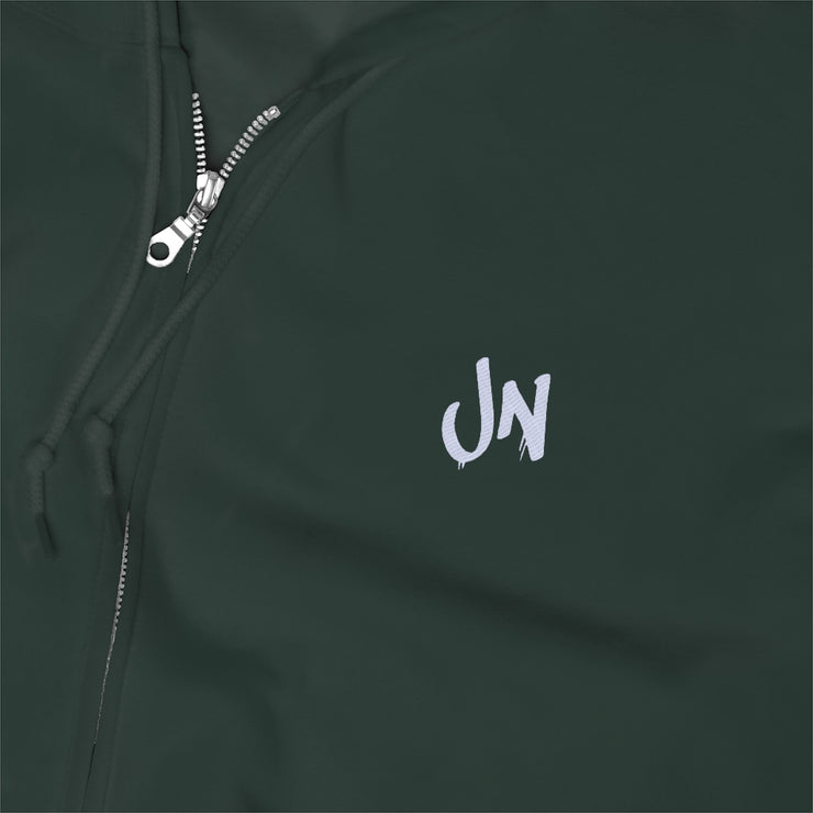 JN Embroidered Full Zip Up Hoodie