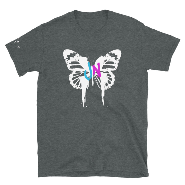 BUTTERFLY GRAPHIC T-SHIRT - CHARCOAL GREY